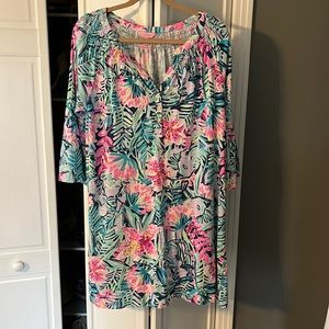 Lilly Pulitzer 3/4 length sleeve dress, size L